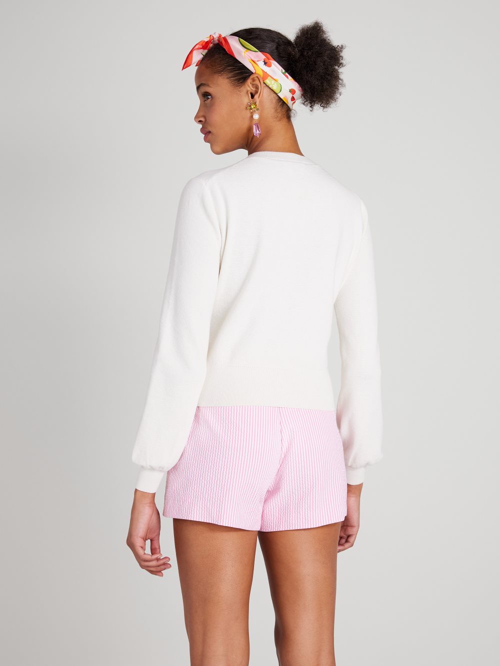 Women's cream. floral embroidered cardigan | Kate Spade