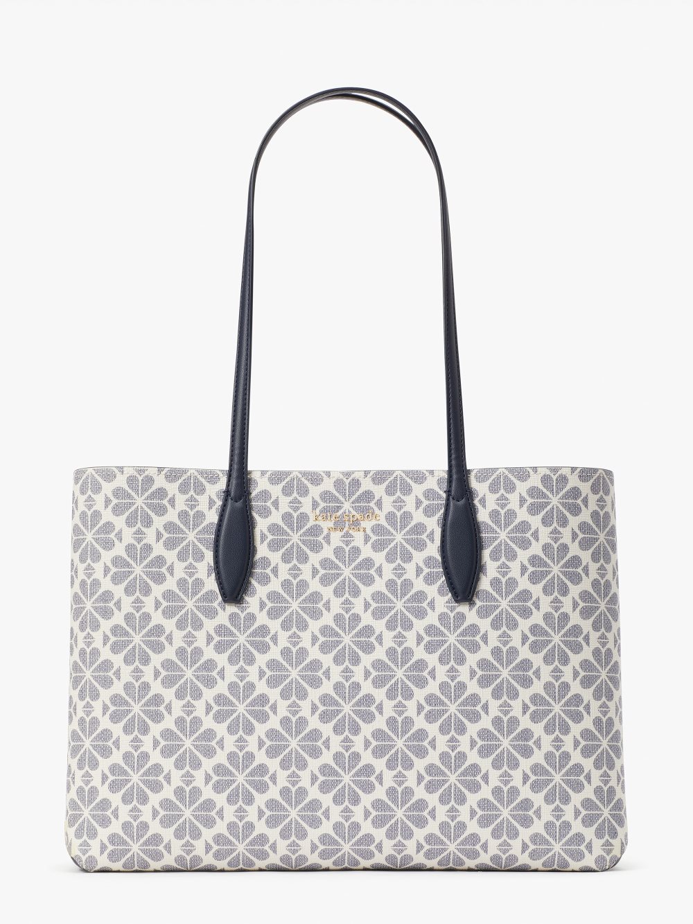 Women's slate blue multi spade flower coated canvas all day large tote | Kate Spade