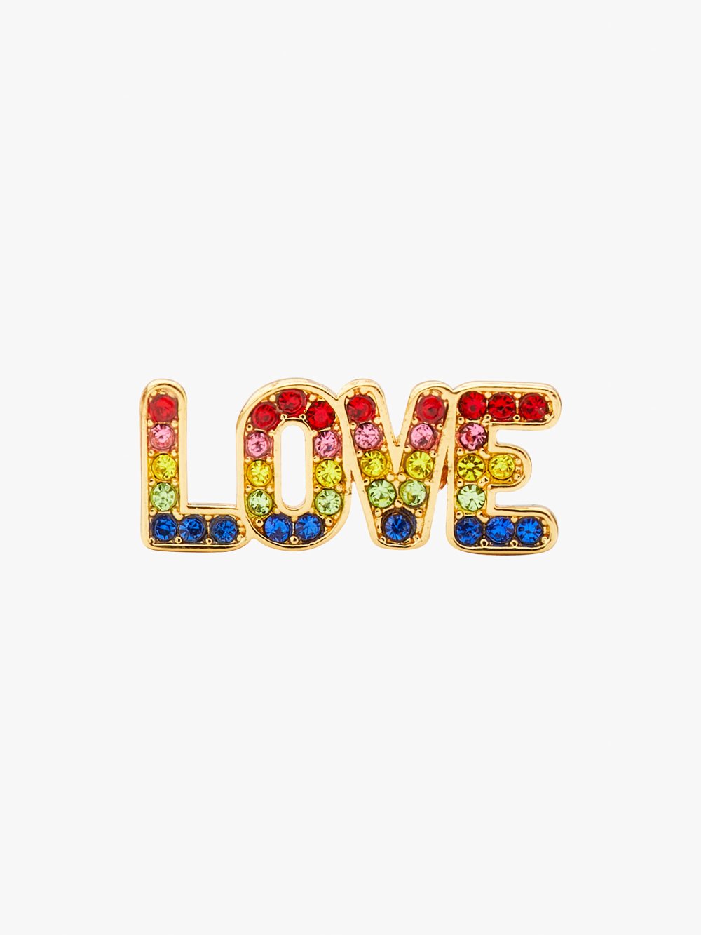 Women's multi rainbow love asymmetrical studs | Kate Spade