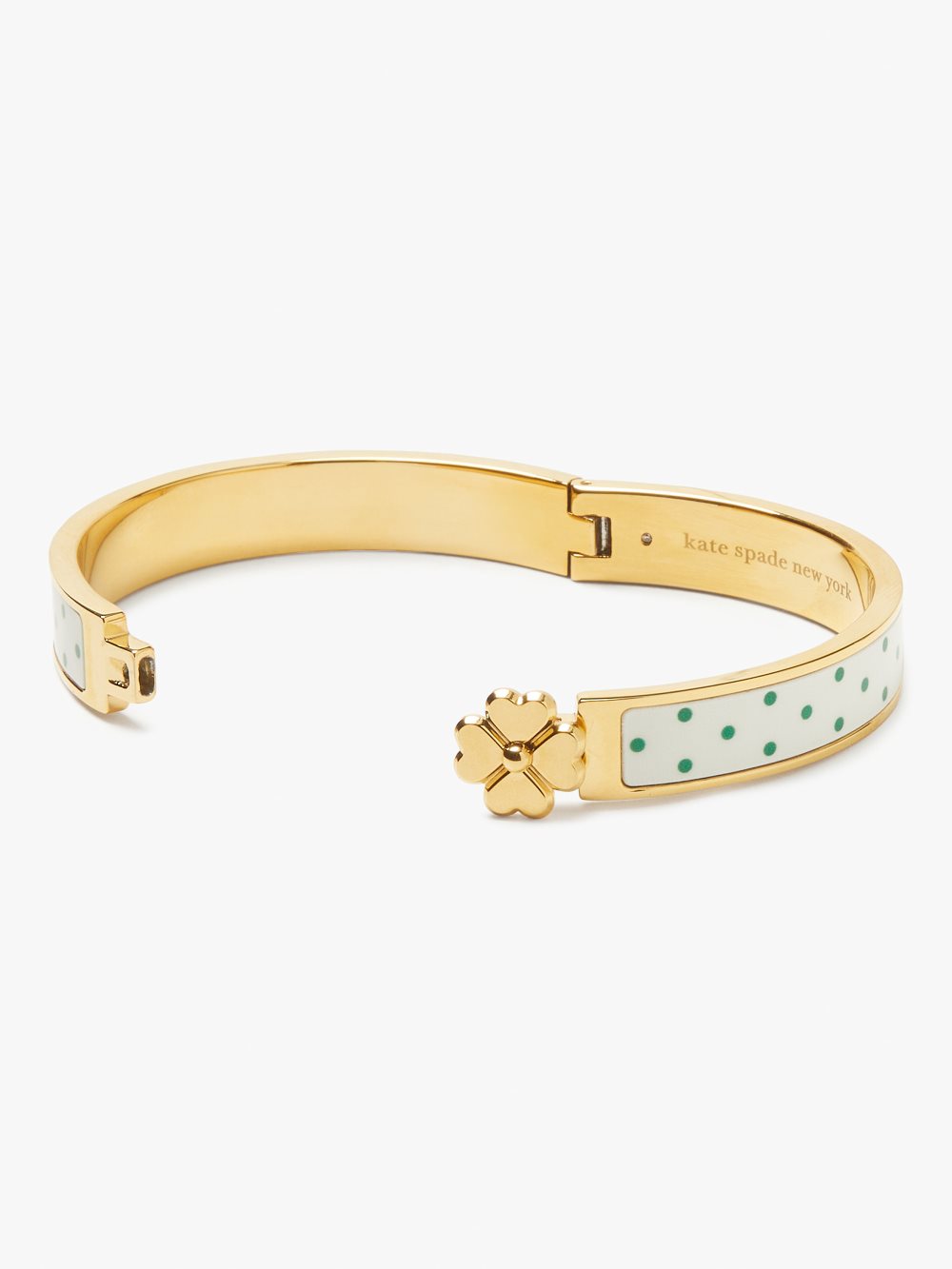Women's sun dot heritage spade flower hinged bangle | Kate Spade