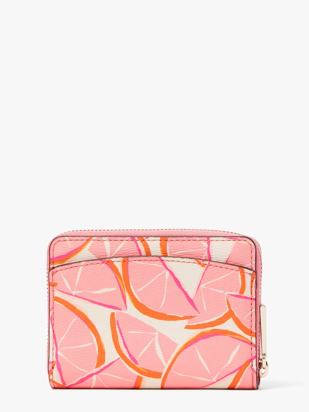 Women's pink multi. spencer grapefruit zip card case | Kate Spade