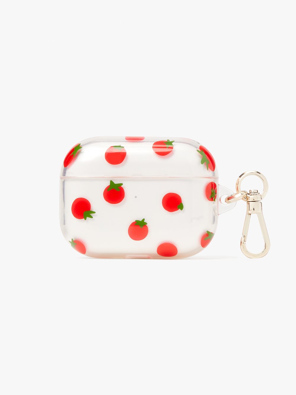 Women's bright red Roma Tomato AirPods Pro Case | Kate Spade