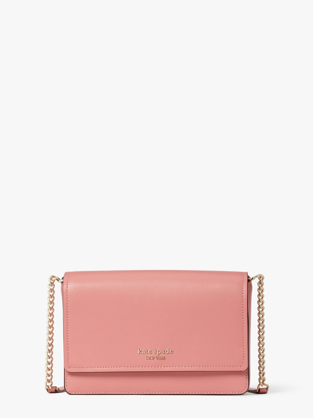 Women's serene pink spencer flap chain wallet | Kate Spade