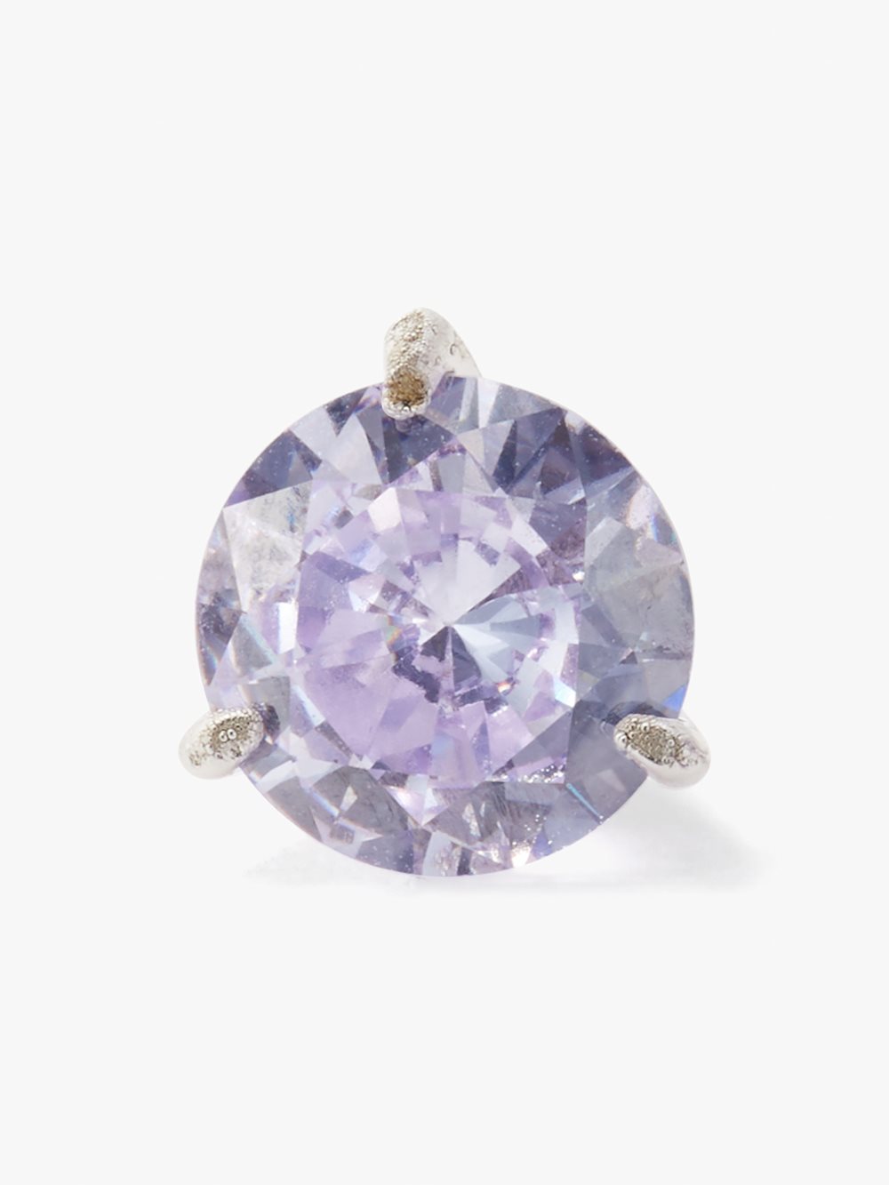 Women's light amethyst brilliant statements tri-prong studs | Kate Spade