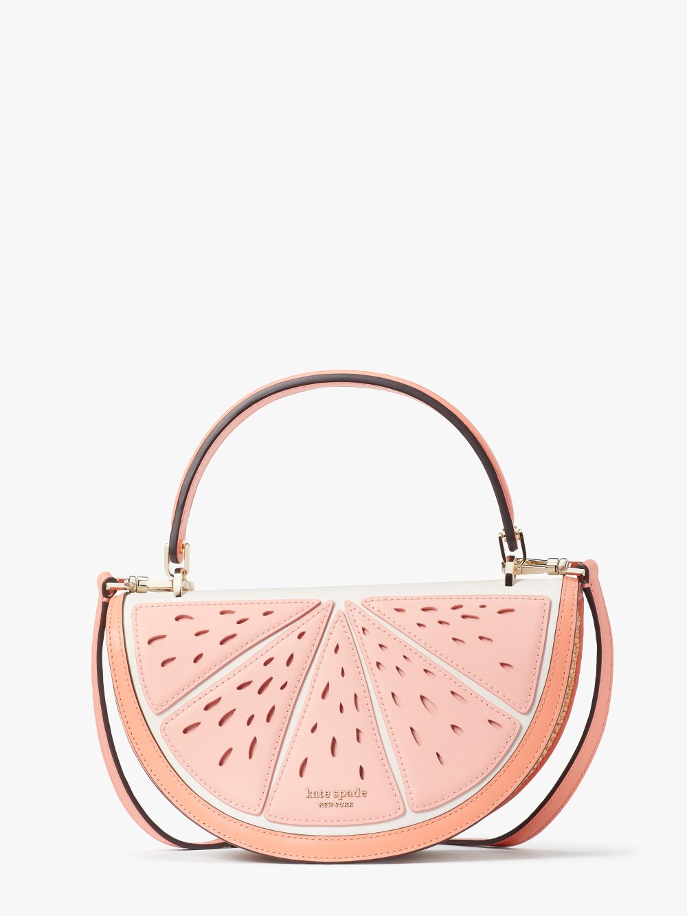 Women's pink moon squeeze wicker 3d grapefruit crossbody | Kate Spade