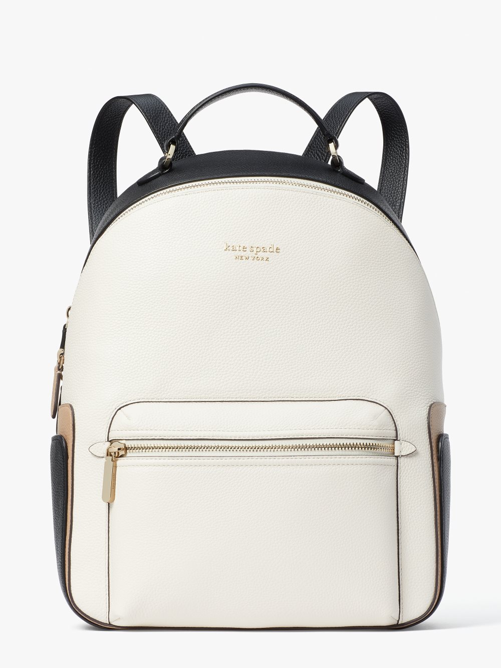 Women's parchment multi hudson colorblocked large backpack | Kate Spade