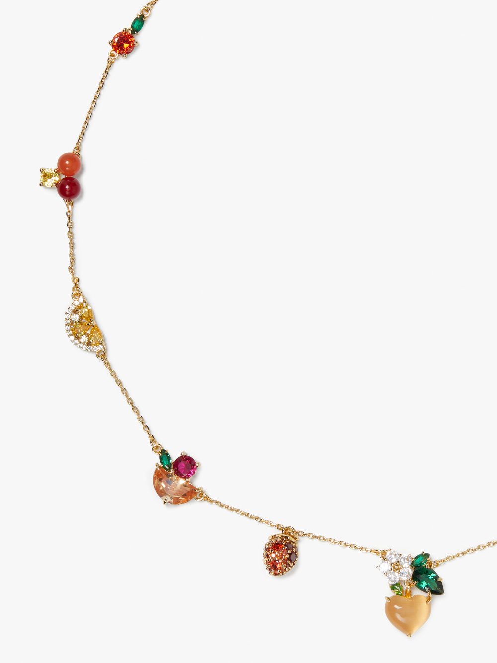 Women's multi fruit salad charm necklace | Kate Spade