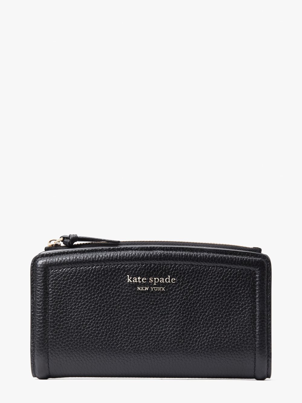 Women's black knott zip slim wallet | Kate Spade