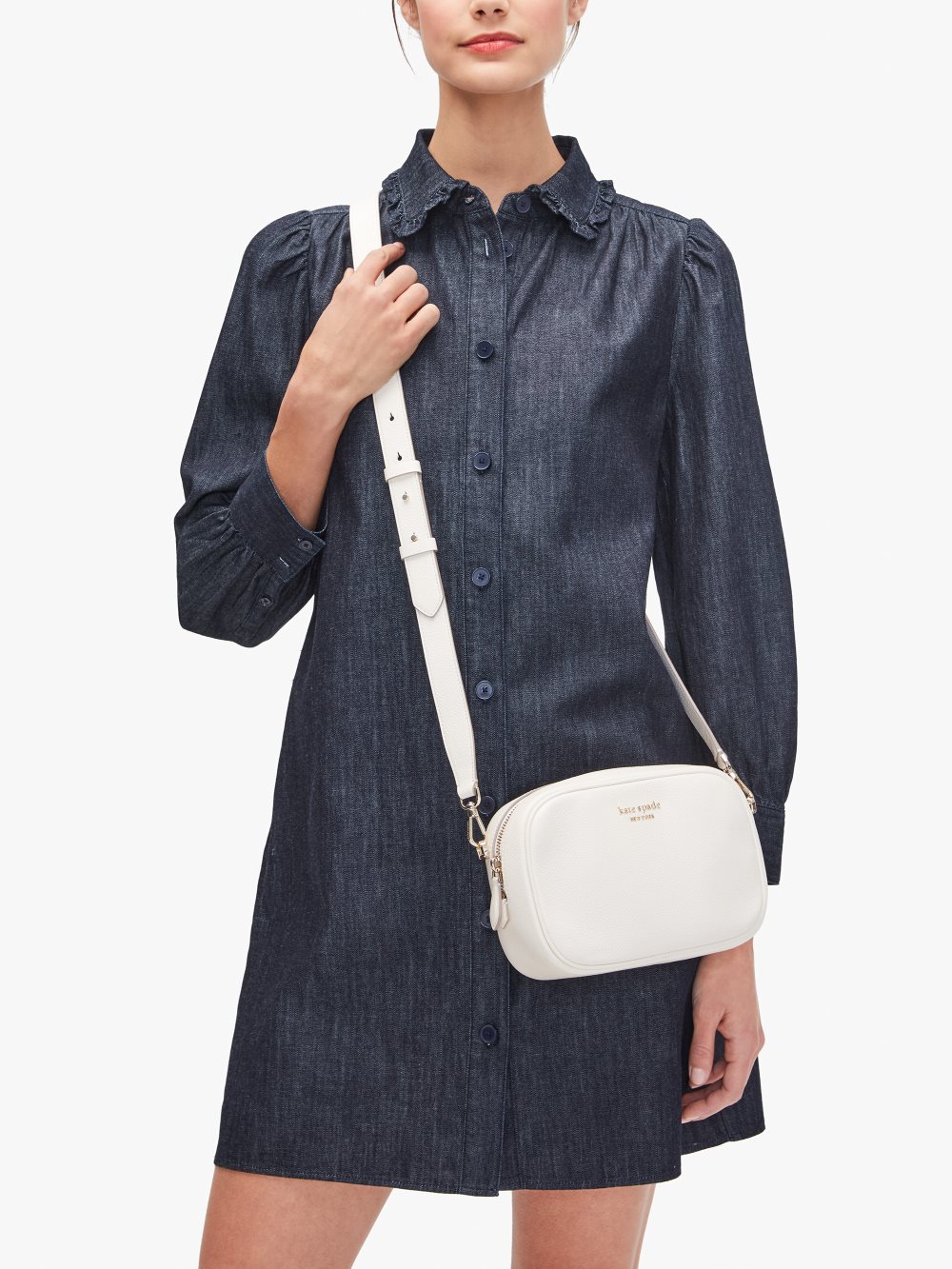 Women's parchment astrid medium camera bag | Kate Spade