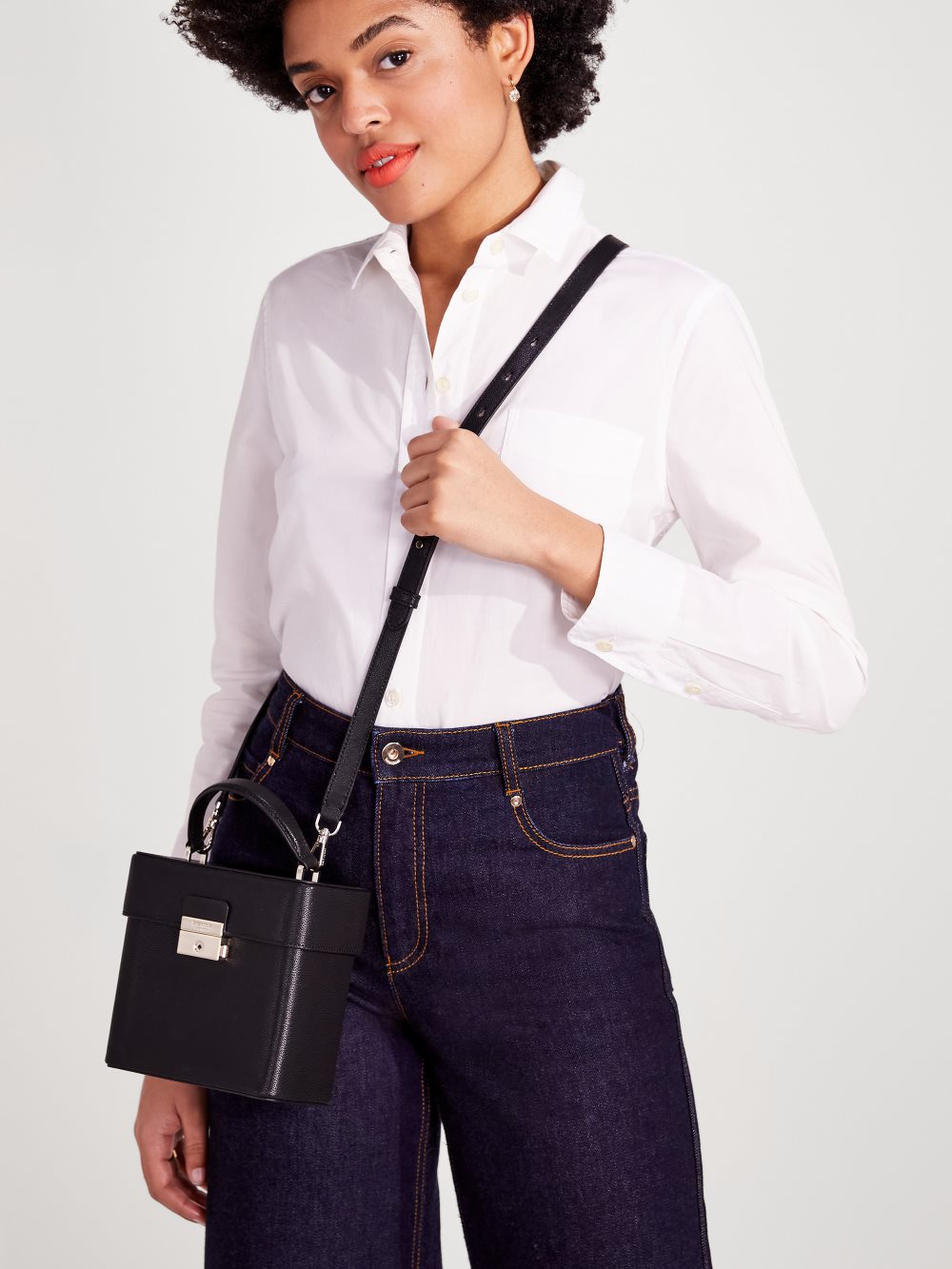 Women's black voyage small top-handle crossbody | Kate Spade