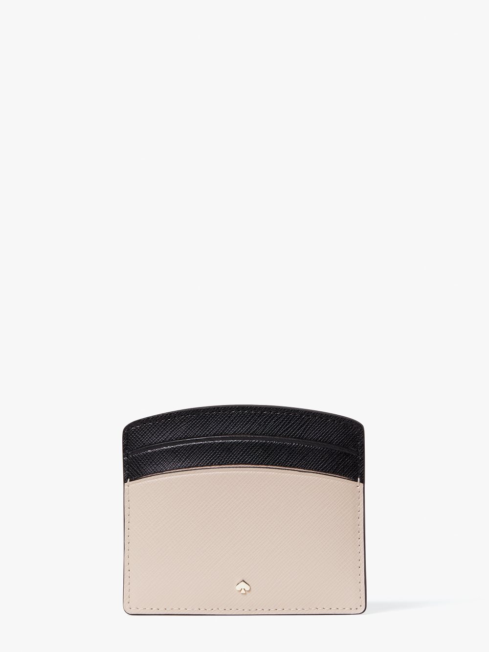 Women's warm beige/black spencer cardholder | Kate Spade