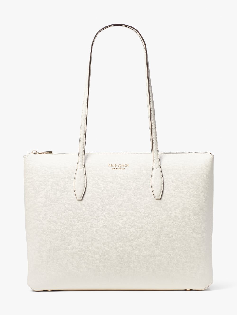 Women's parchment. all day large zip-top tote | Kate Spade