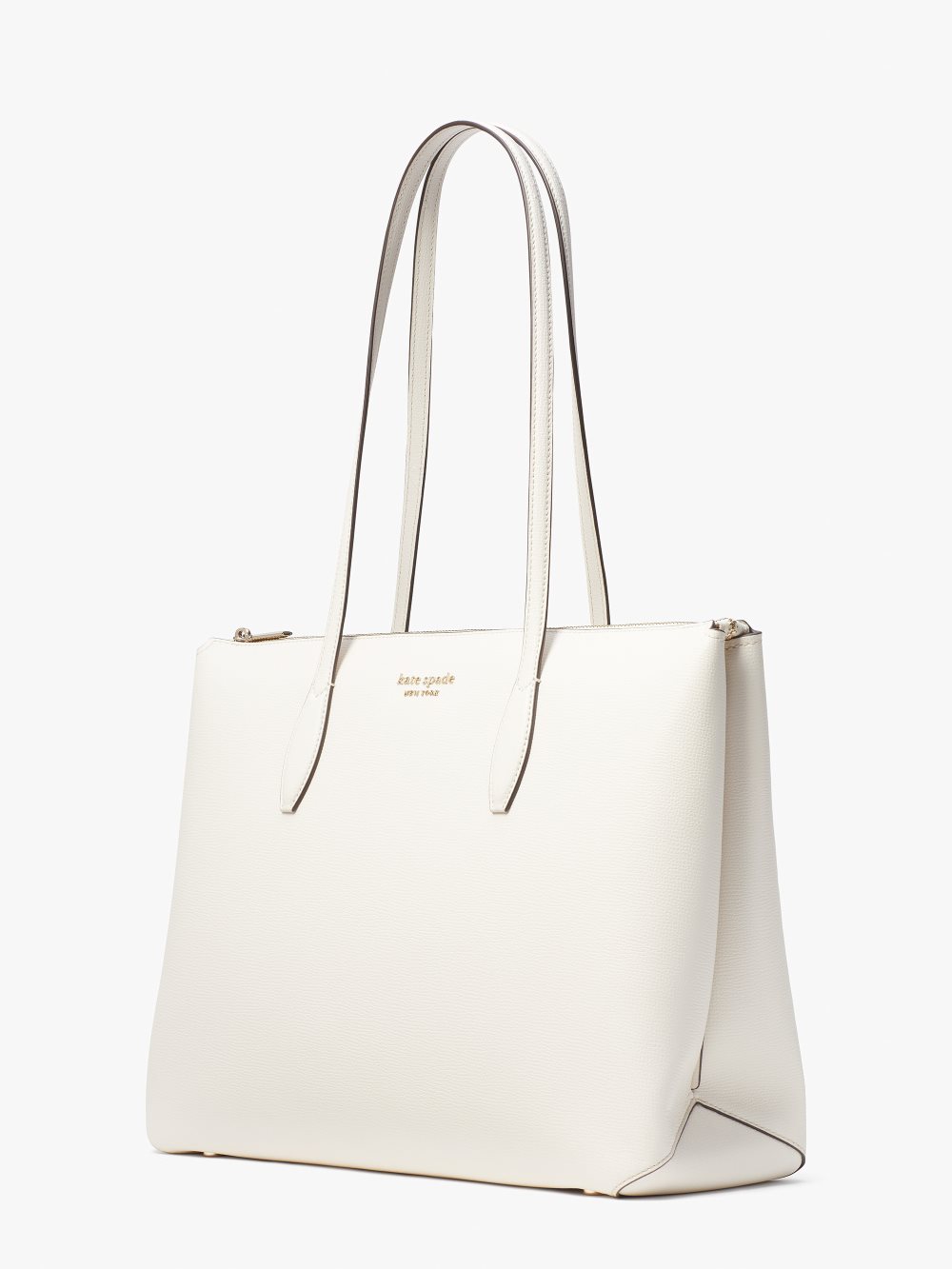 Women's parchment. all day large zip-top tote | Kate Spade