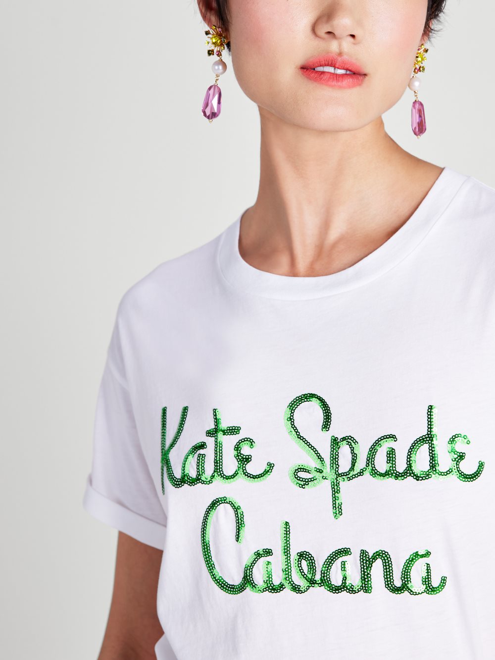 Women's fresh white cabana logo tee | Kate Spade