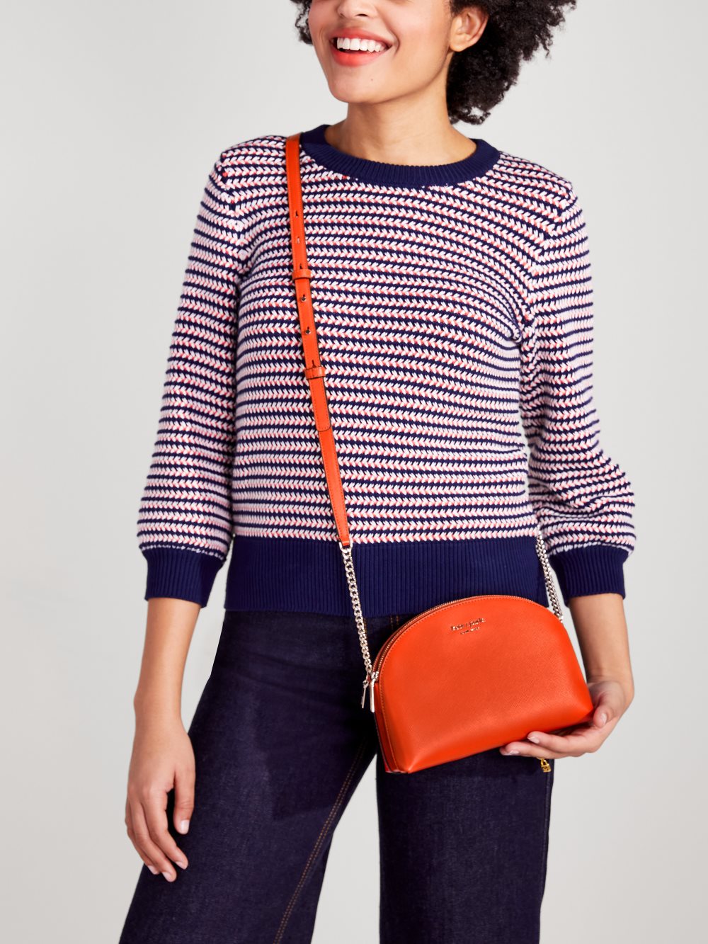 Women's dried apricot spencer double-zip dome crossbody | Kate Spade