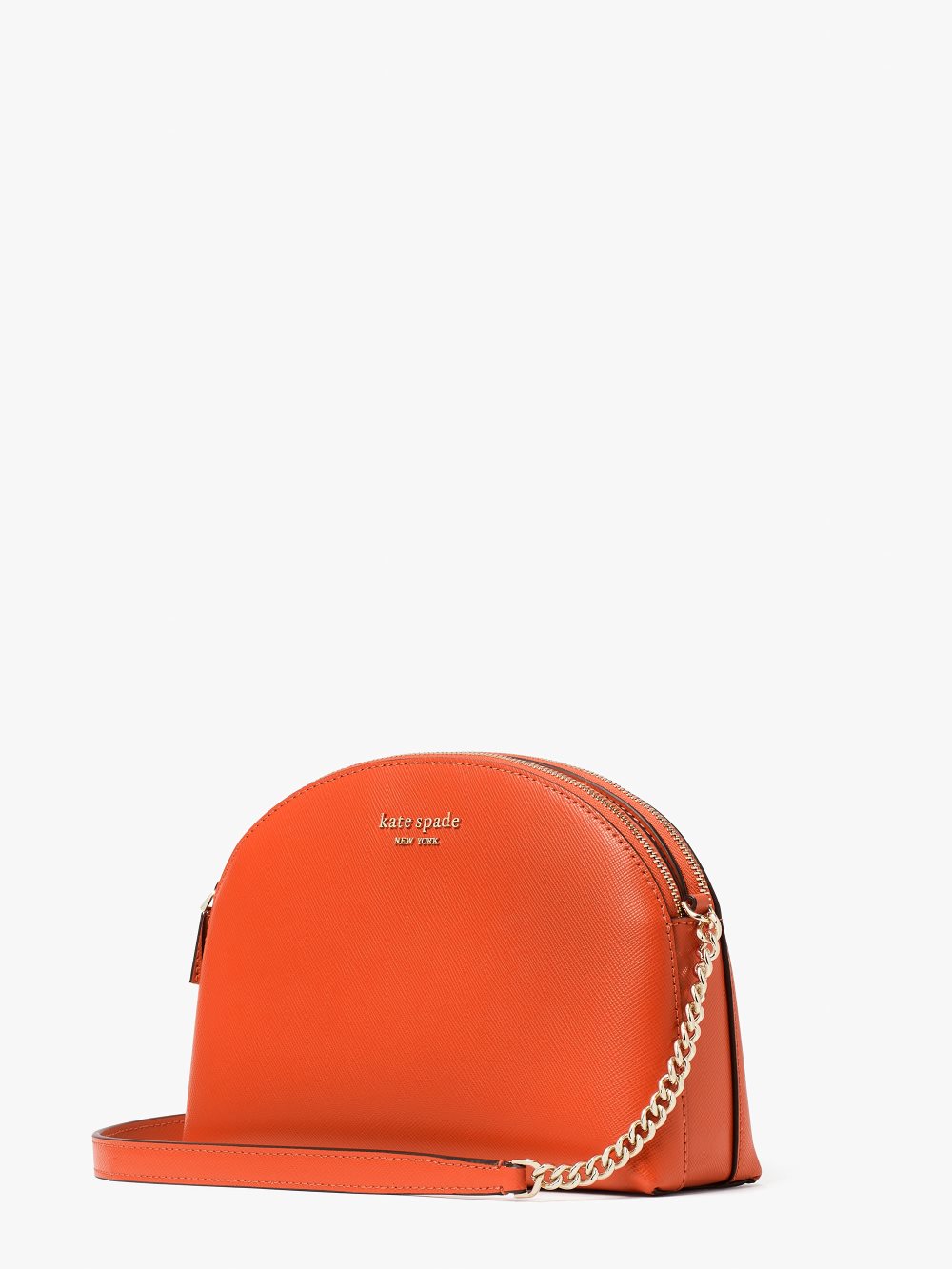 Women's dried apricot spencer double-zip dome crossbody | Kate Spade