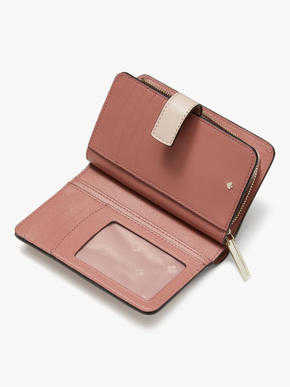 Women's warm beige/black spencer compact wallet | Kate Spade