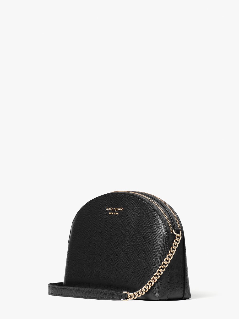 Women's black spencer double-zip dome crossbody | Kate Spade