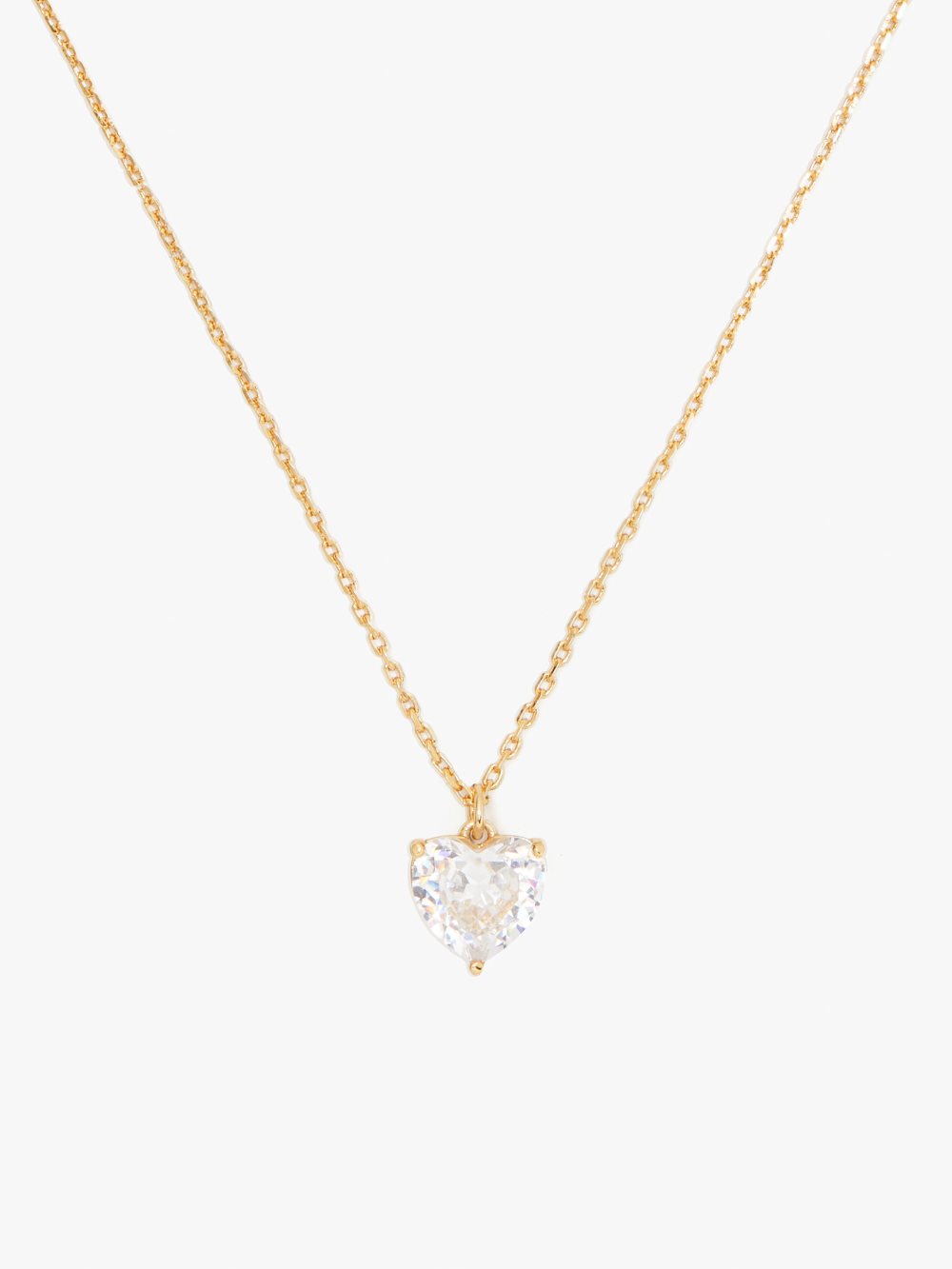 Women's clear/gold my love april heart pendant | Kate Spade