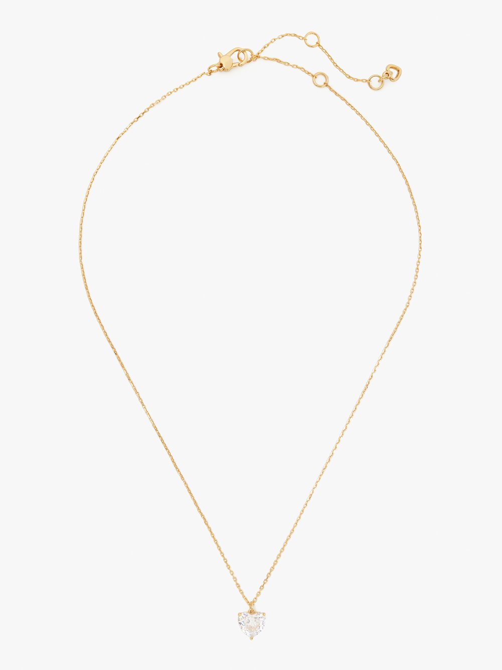 Women's clear/gold my love april heart pendant | Kate Spade