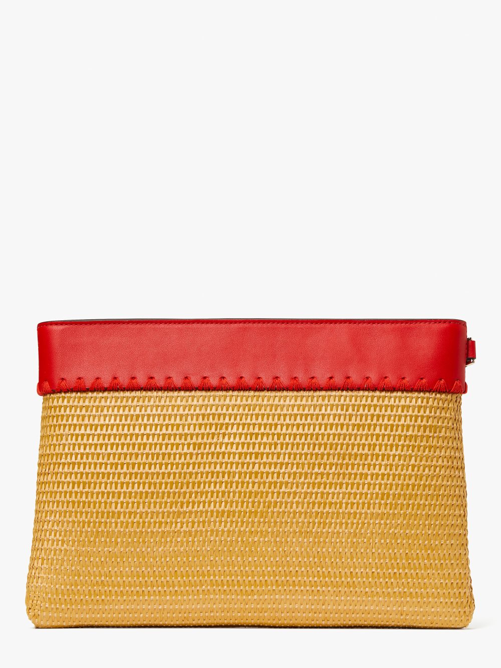 Women's natural multi Roma Embellished Tomato Straw Clutch | Kate Spade