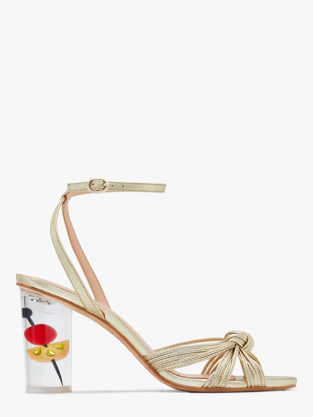 Women's pale gold happy hour sandals | Kate Spade