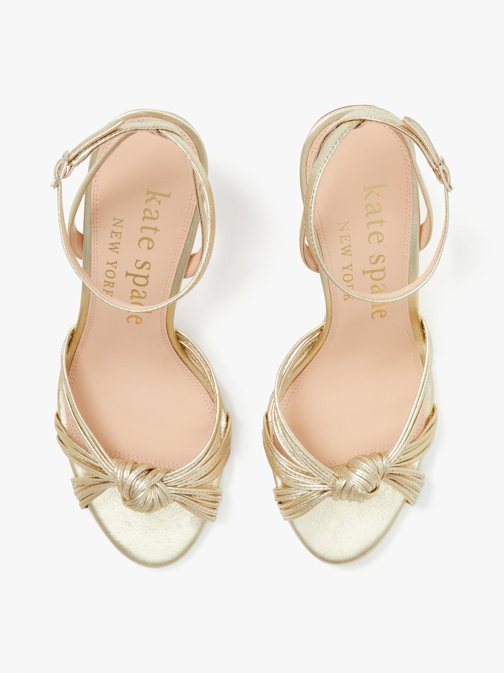 Women's pale gold happy hour sandals | Kate Spade