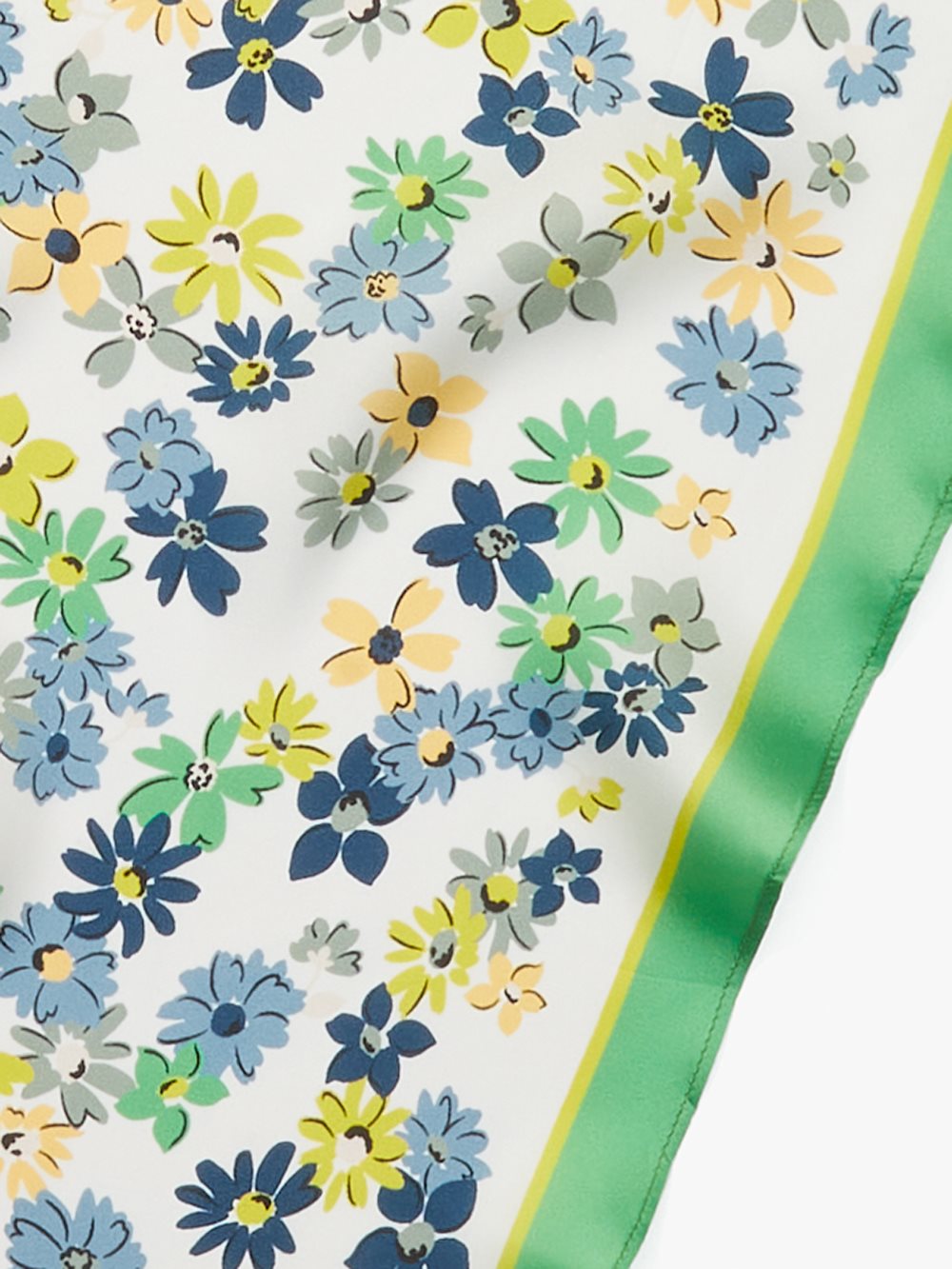 Women's 100 fresh white (april) floral medley silk diamond scarf | Kate Spade