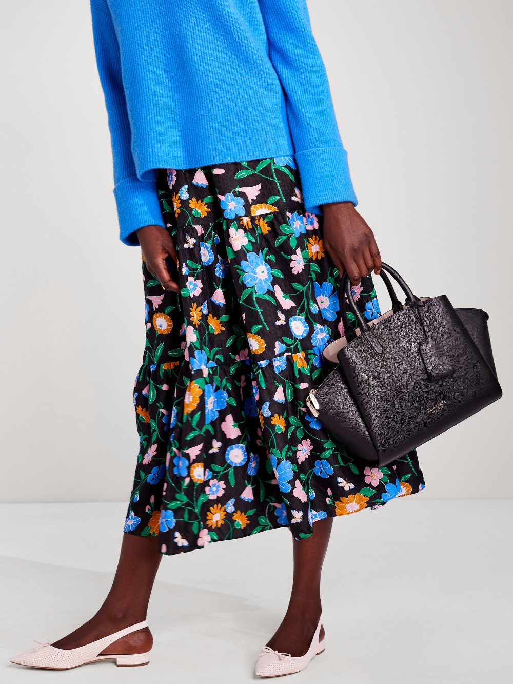 Women's black avenue medium satchel | Kate Spade
