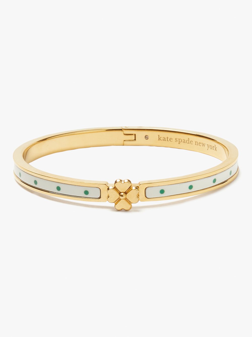 Women's sun dot heritage spade flower metal thin hinged bangle | Kate Spade