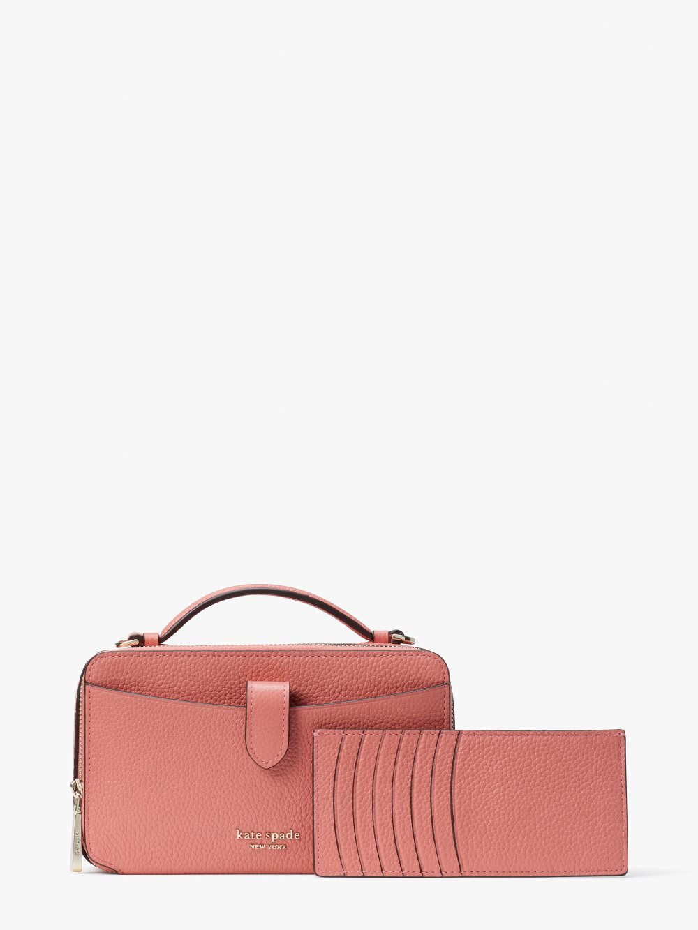 Women's garden rose hudson double zip crossbody | Kate Spade