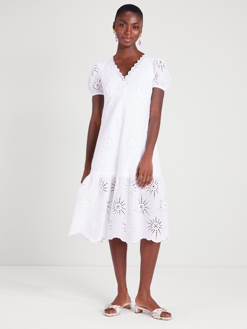 Women's  fresh white  suns eyelet dress | Kate Spade