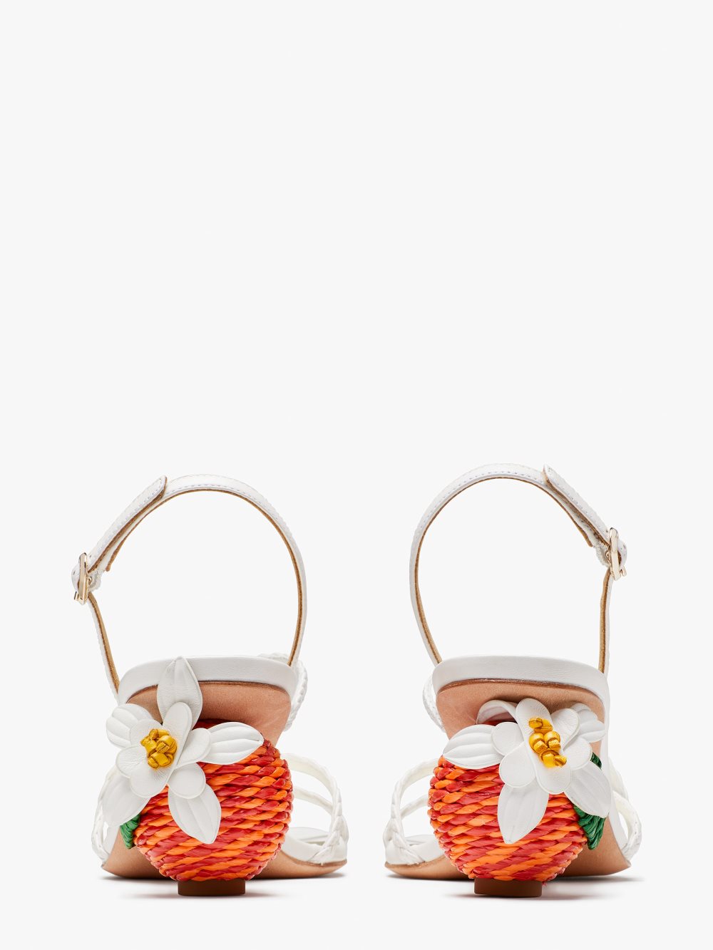 Women's optic white multi valencia blossom sandals | Kate Spade