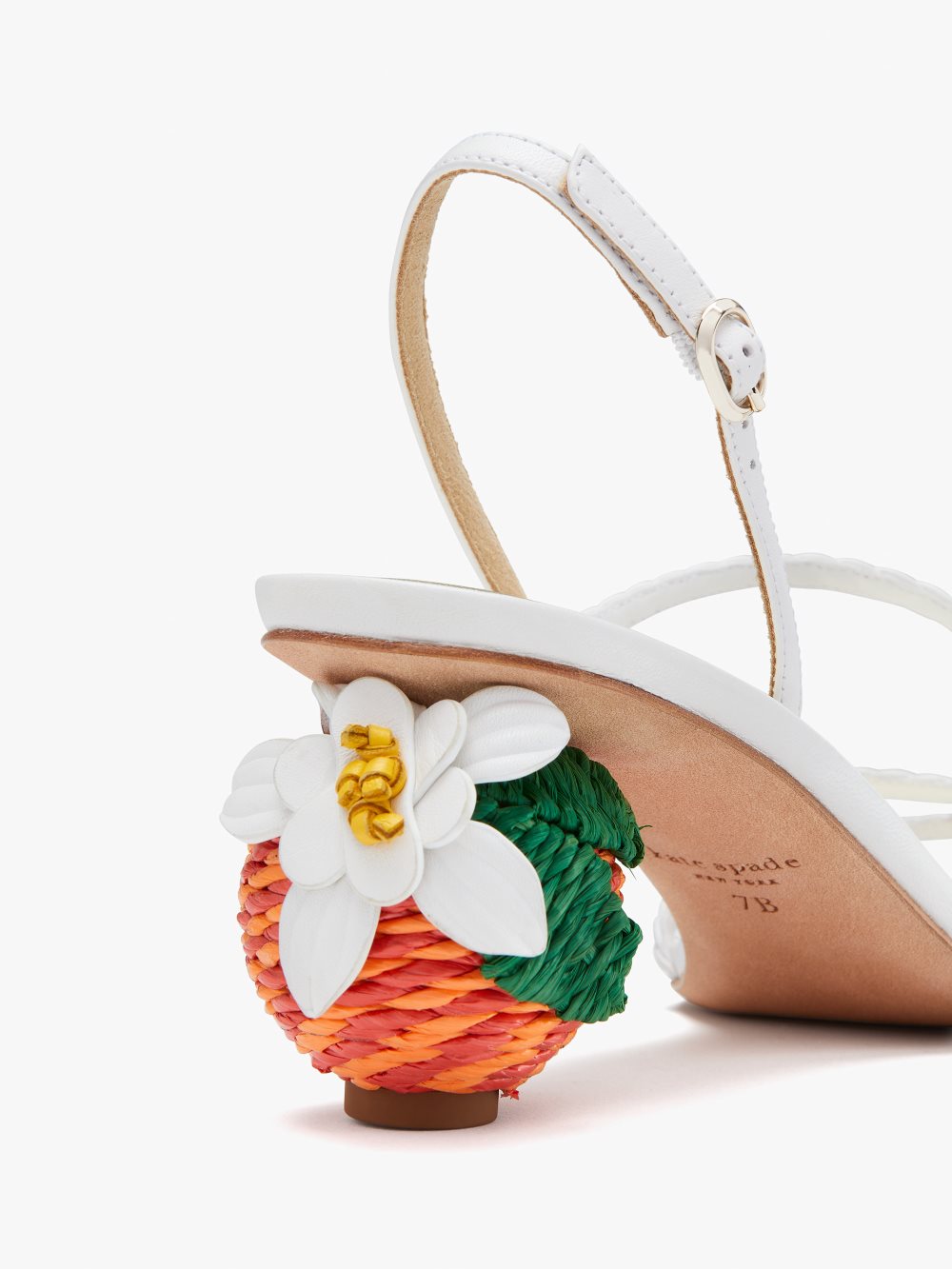 Women's optic white multi valencia blossom sandals | Kate Spade