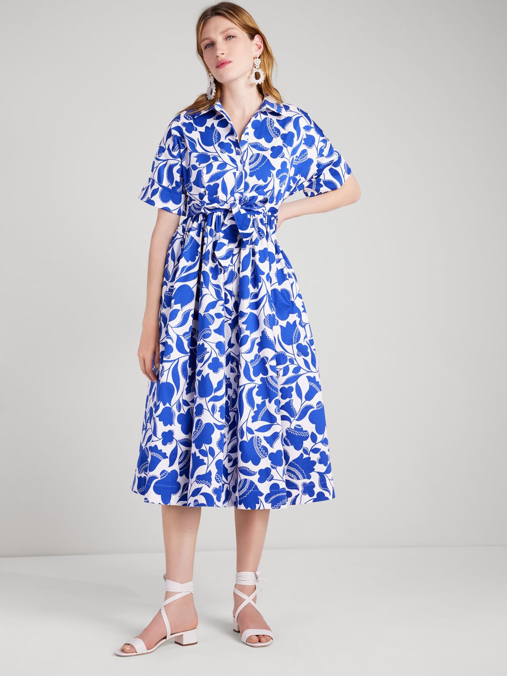Women's blueberry zigzag floral montauk dress | Kate Spade