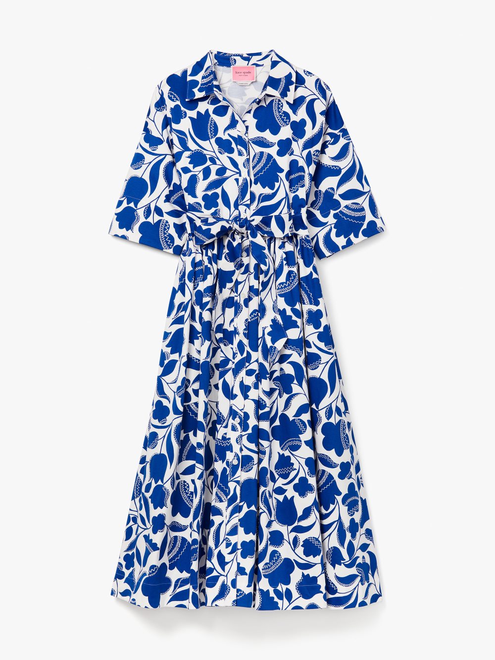 Women's blueberry zigzag floral montauk dress | Kate Spade
