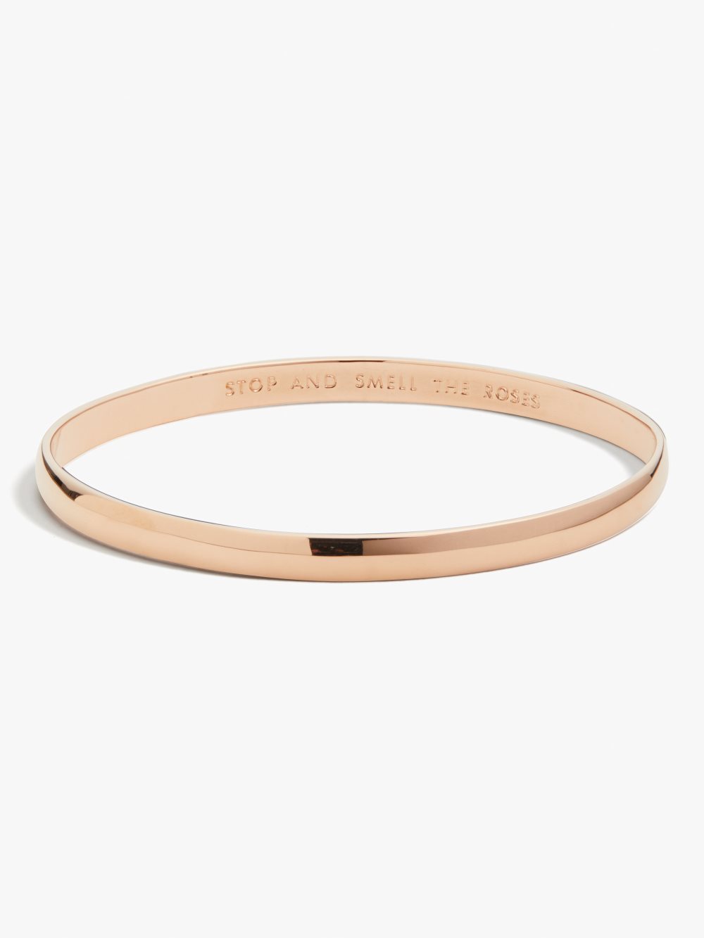 Women's rose gold stop and smell the roses idiom bangle | Kate Spade ...