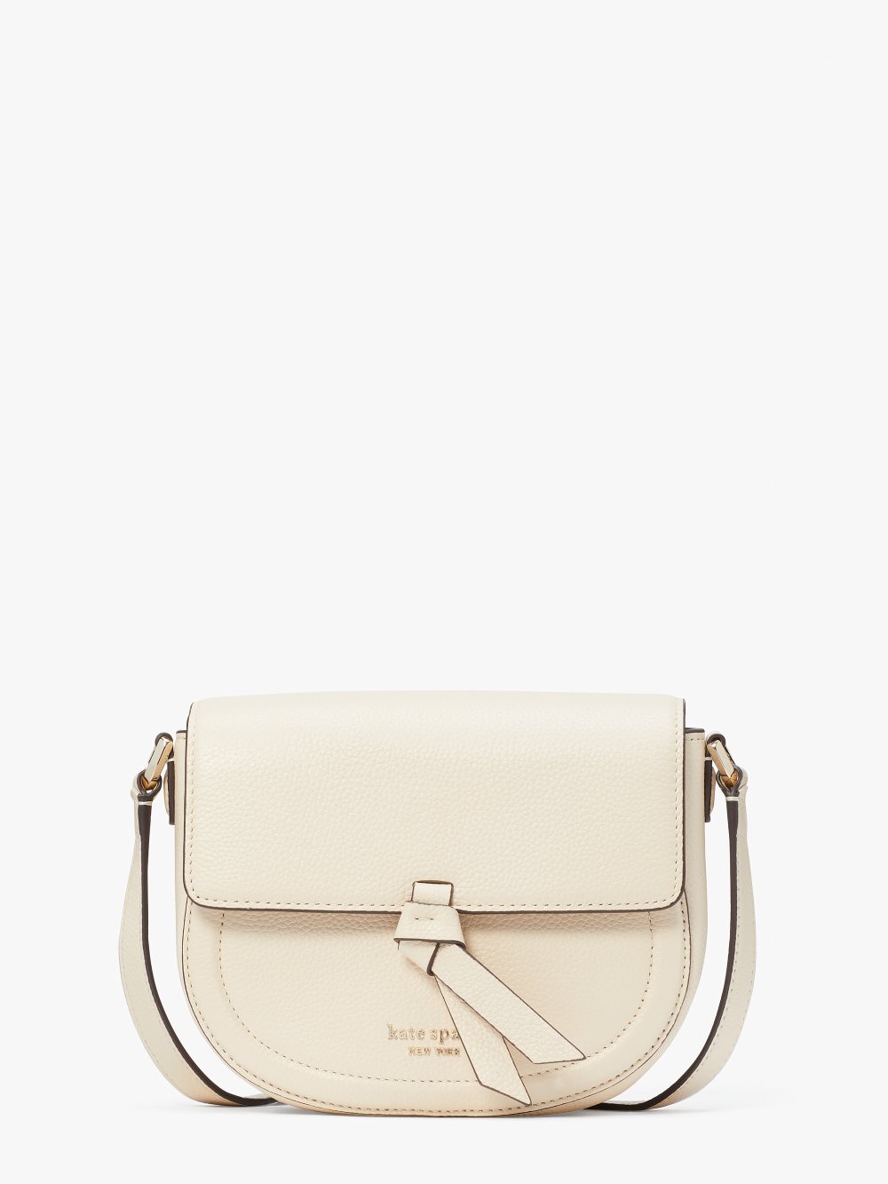 Women's milk glass knott medium saddle bag | Kate Spade