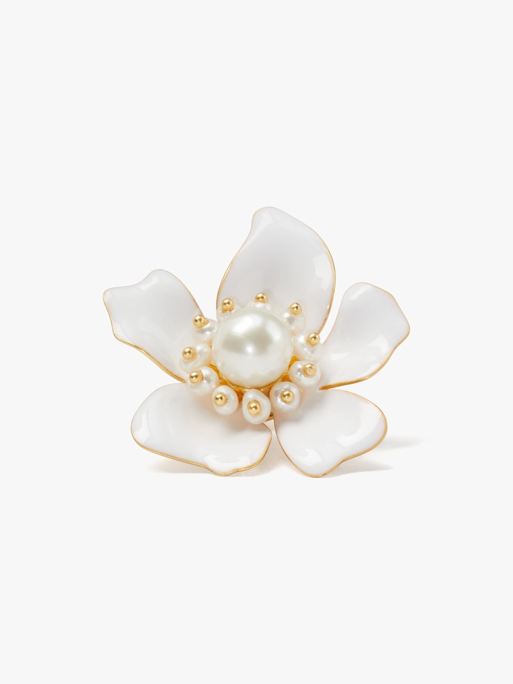 Women's white. flora statement studs | Kate Spade