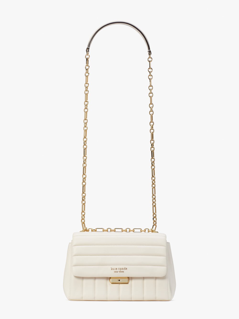 Women's ivory carlyle quilted medium shoulder bag | Kate Spade