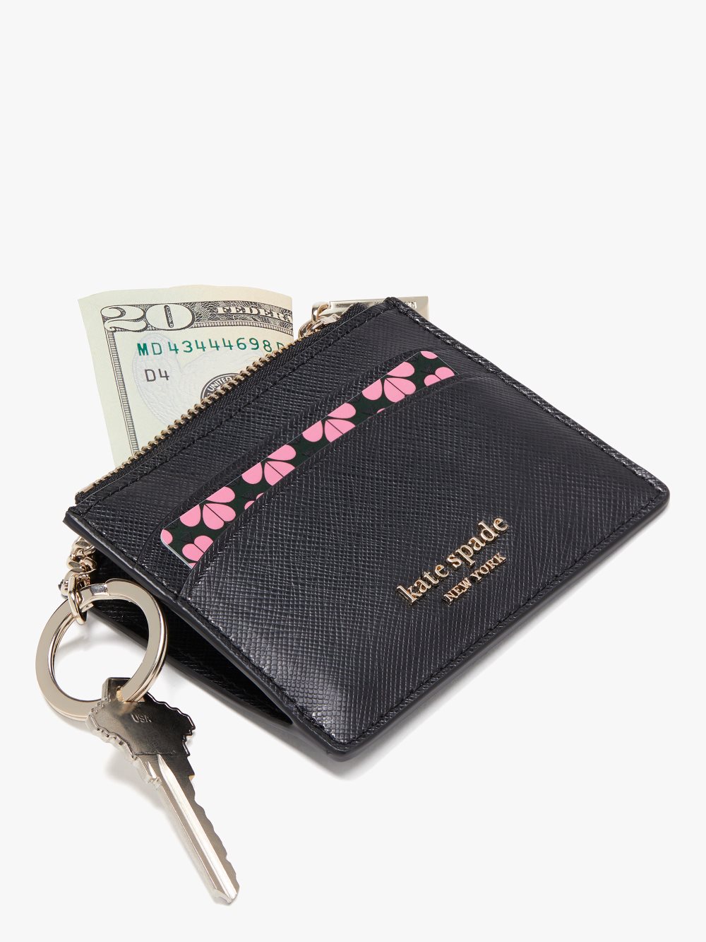 Women's black spencer coin cardholder | Kate Spade