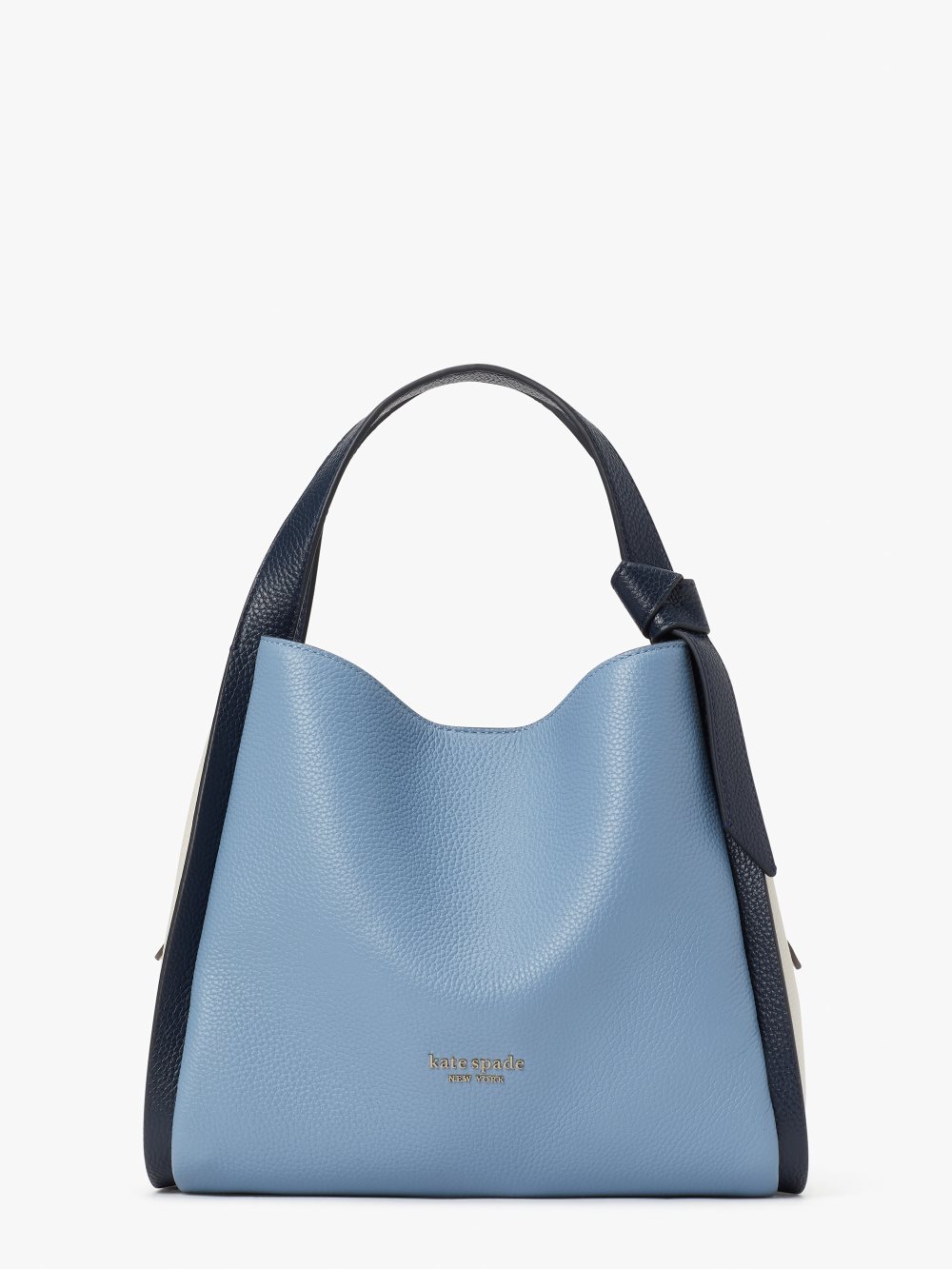 Women's morning sky multi knott colorblocked medium crossbody tote | Kate Spade