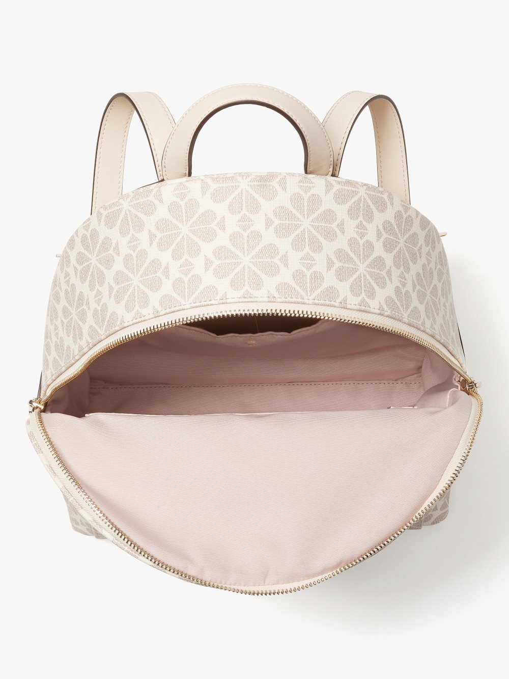 Women's parchment multi spade flower coated canvas day pack medium backpack | Kate Spade