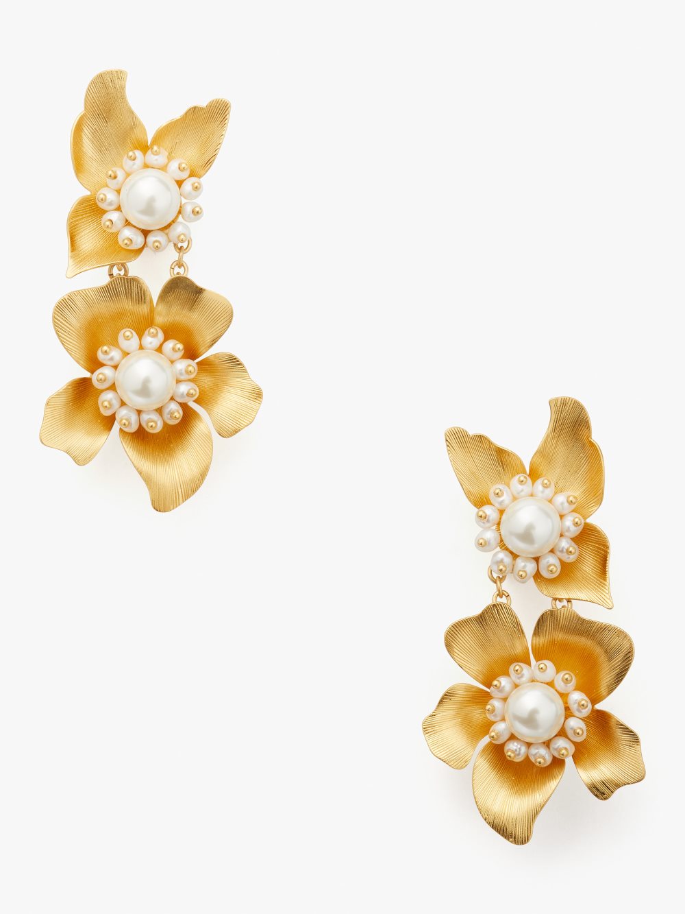 Women's white multi flora statement earrings | Kate Spade