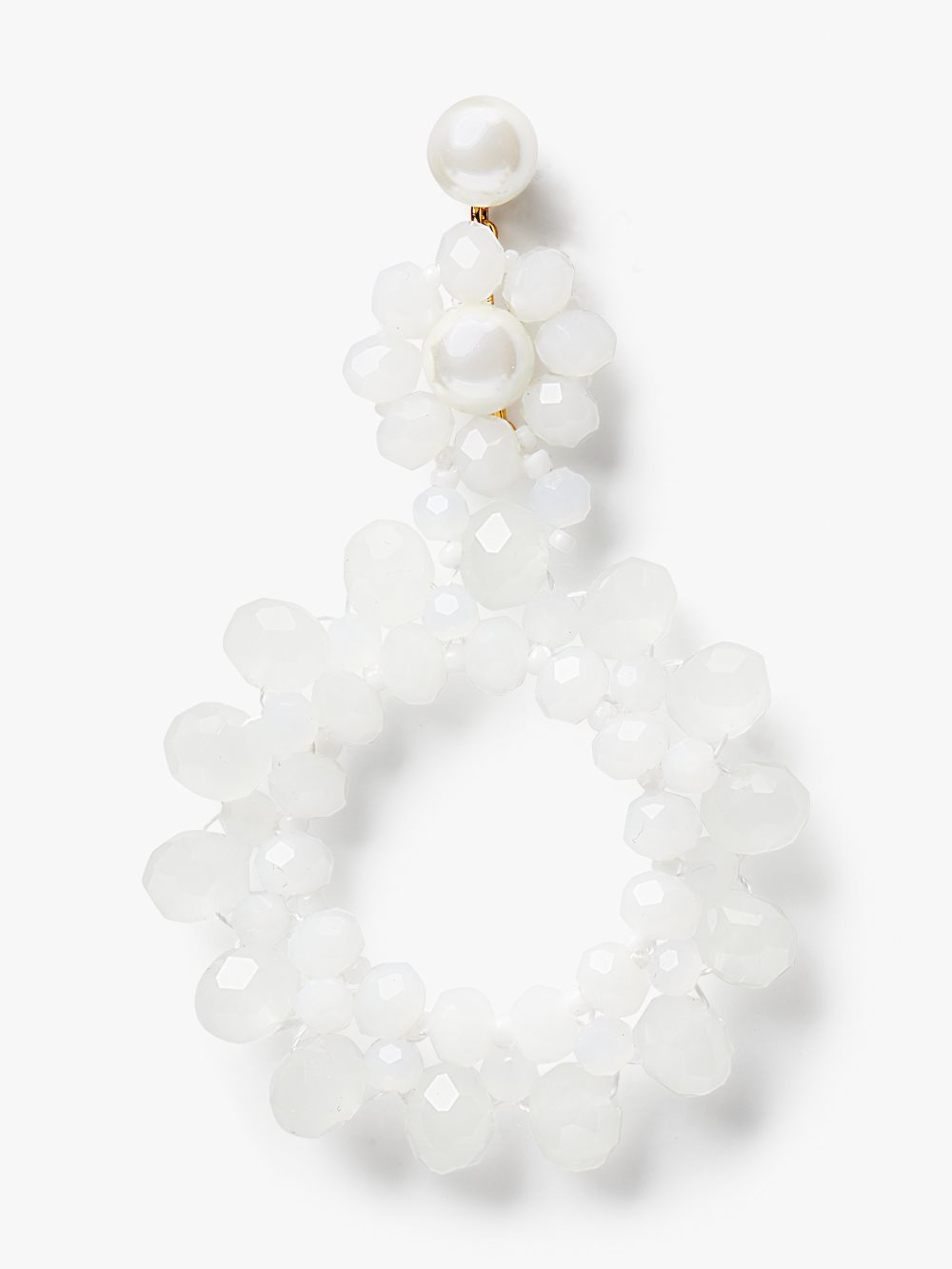 Women's white. marguerite beaded earrings | Kate Spade