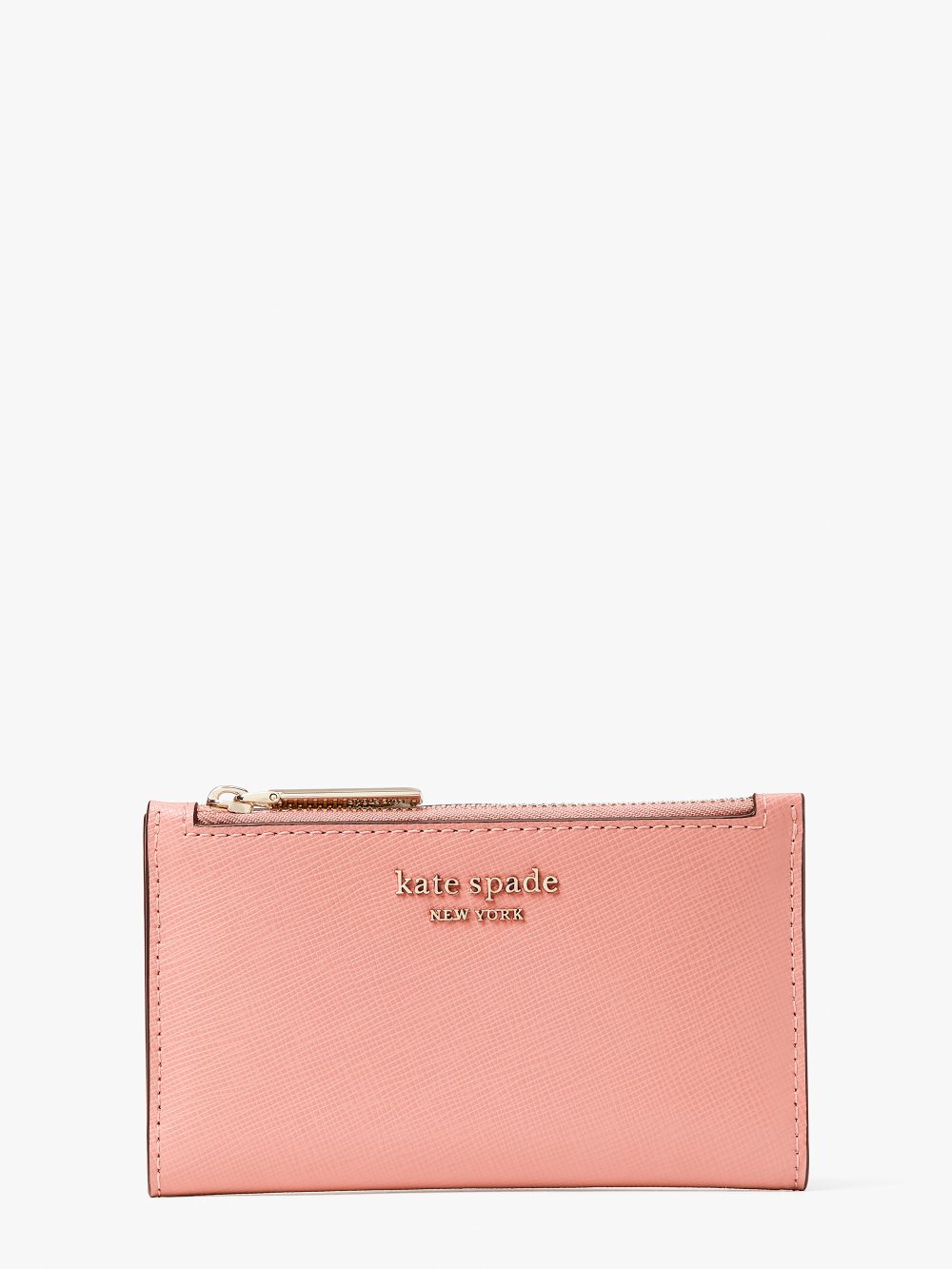 Women's serene pink spencer small slim bifold wallet | Kate Spade