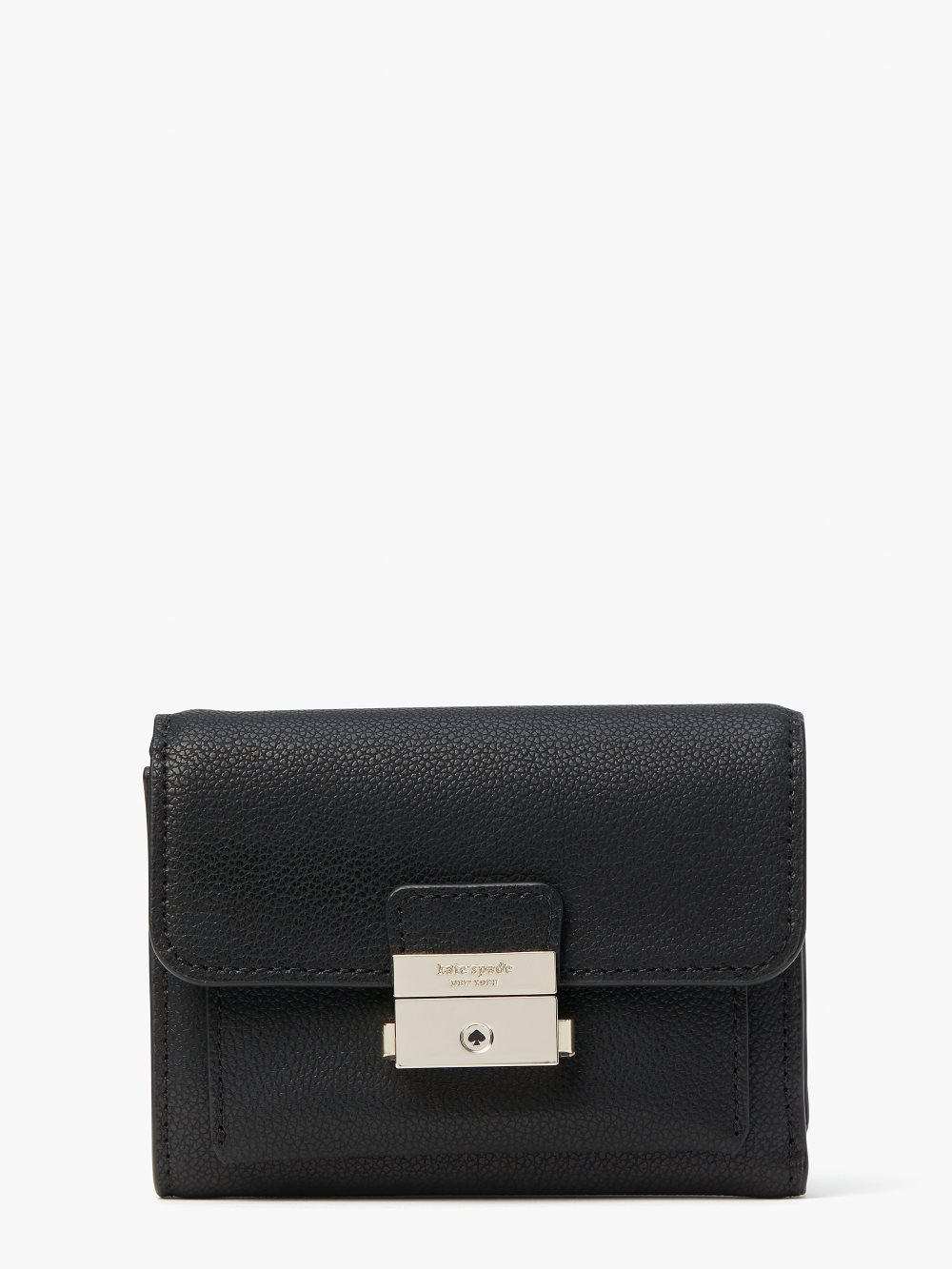 Women's black voyage small bifold wallet | Kate Spade