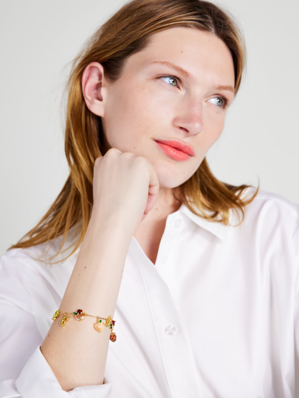 Women's multi fruit salad charm bracelet | Kate Spade