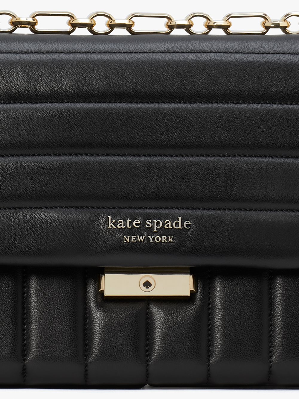 Women's black carlyle quilted medium shoulder bag | Kate Spade