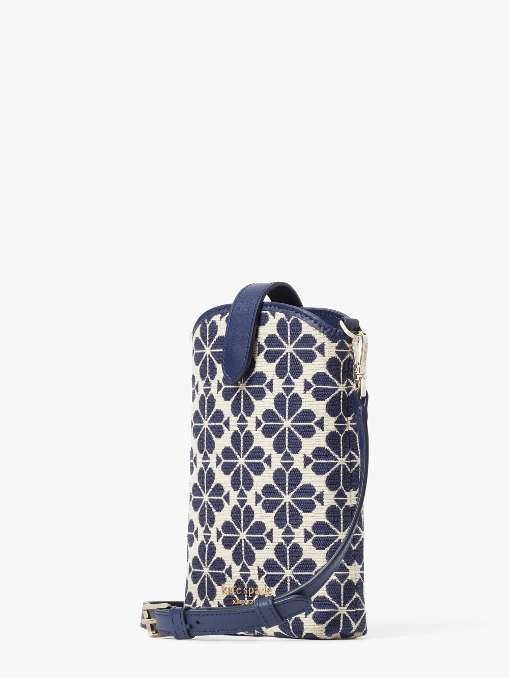 Women's blue multicolor spade flower jacquard north south crossbody | Kate Spade